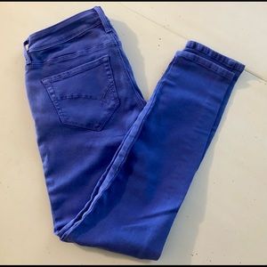 Y2K Blue Violet stretchable Skinny Jeans by Bullhead Black